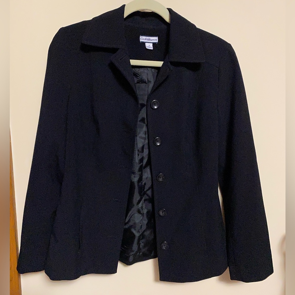 Croft & Barrow Button Front Jacket